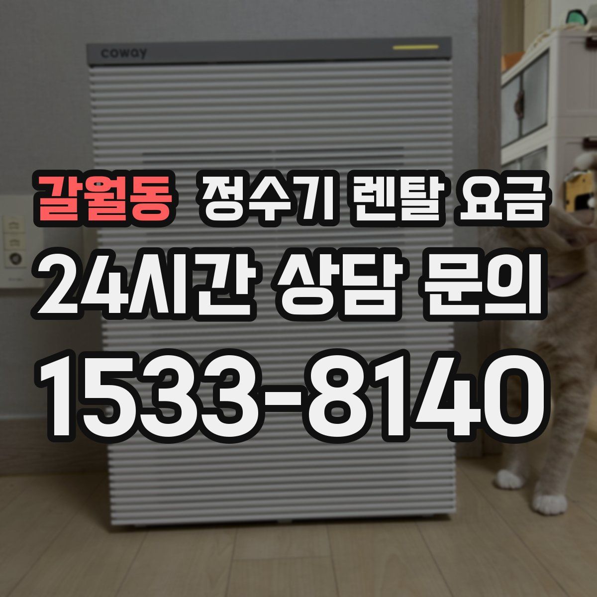 갈월동 정수기 렌탈 요금