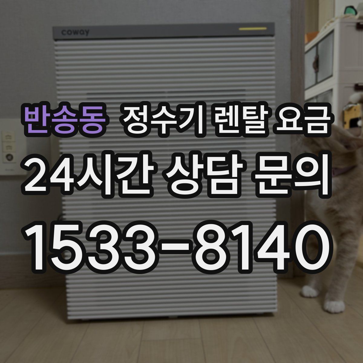 반송동 정수기 렌탈 요금