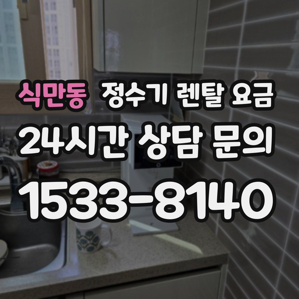 식만동 정수기 렌탈 요금