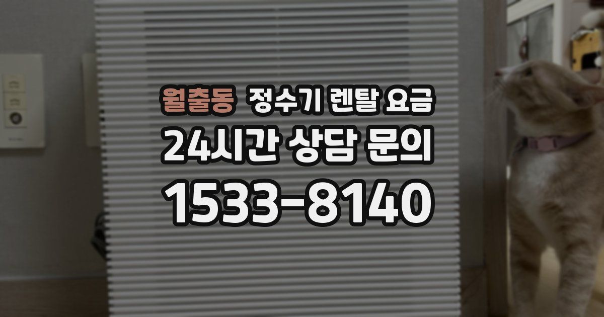 월출동 정수기 렌탈 요금