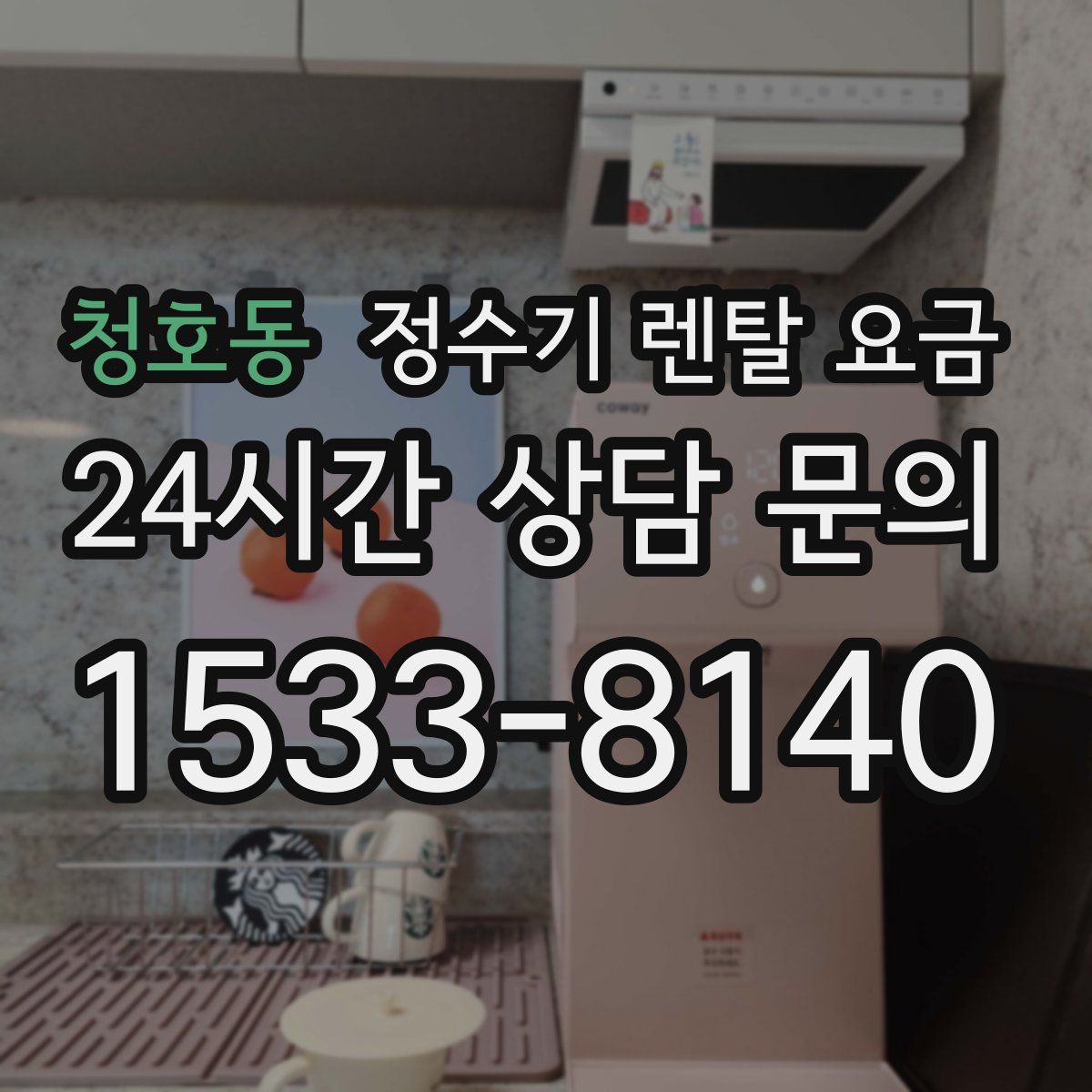 청호동 정수기 렌탈 요금