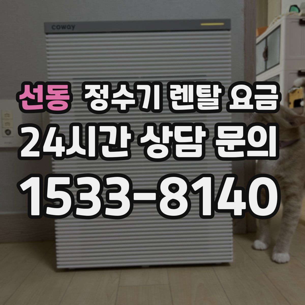 선동 정수기 렌탈 요금