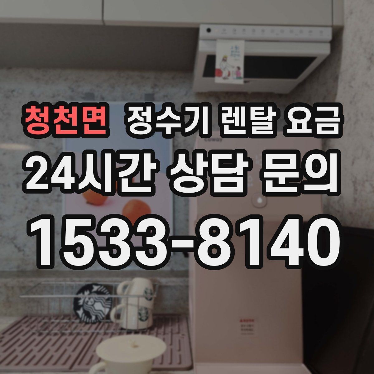 청천면 정수기 렌탈 요금 냉온정수기와 직수형 비교해보기
