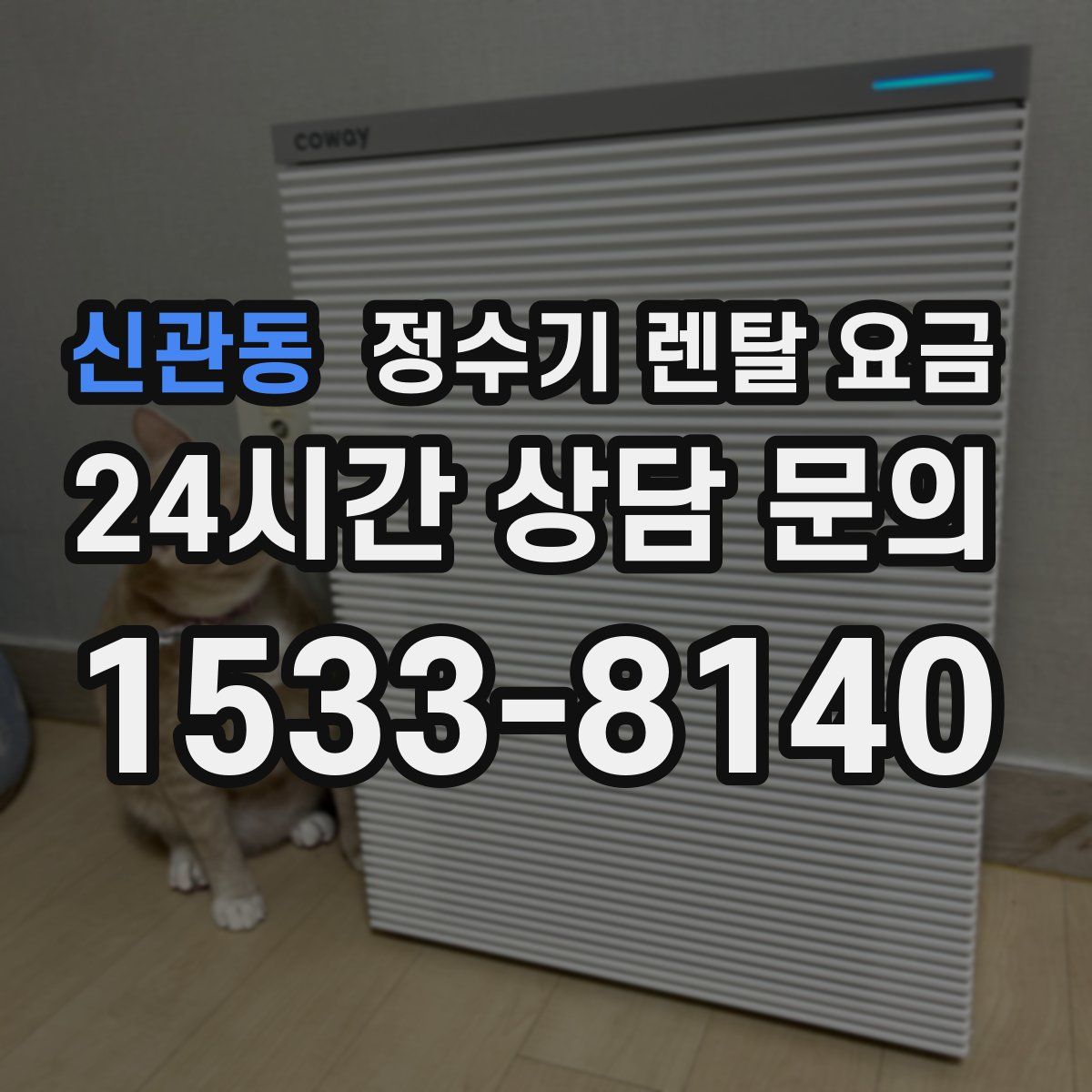 신관동 정수기 렌탈 요금
