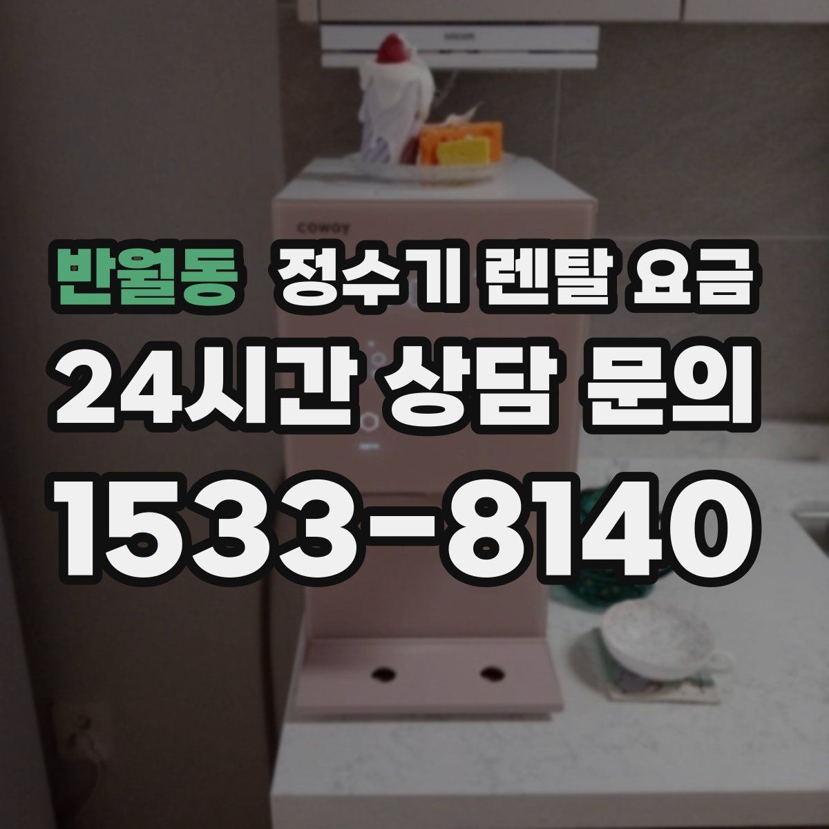 반월동 정수기 렌탈 요금 빌트인 제품의 장단점 정리