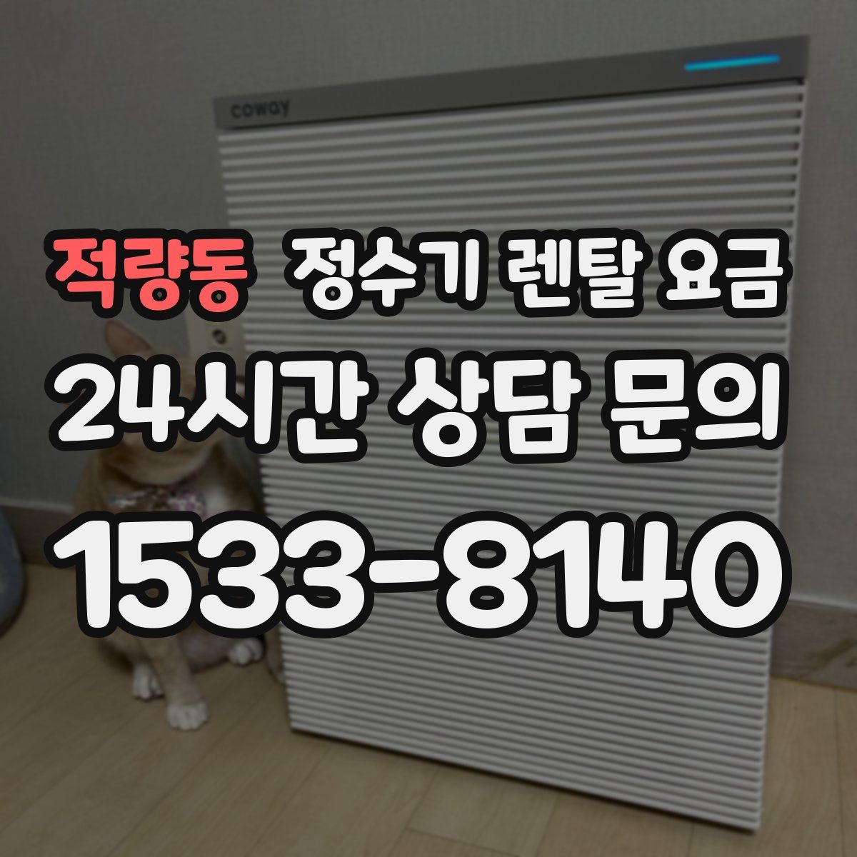 적량동 정수기 렌탈 요금