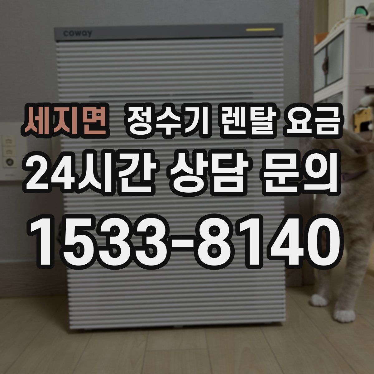 세지면 정수기 렌탈 요금