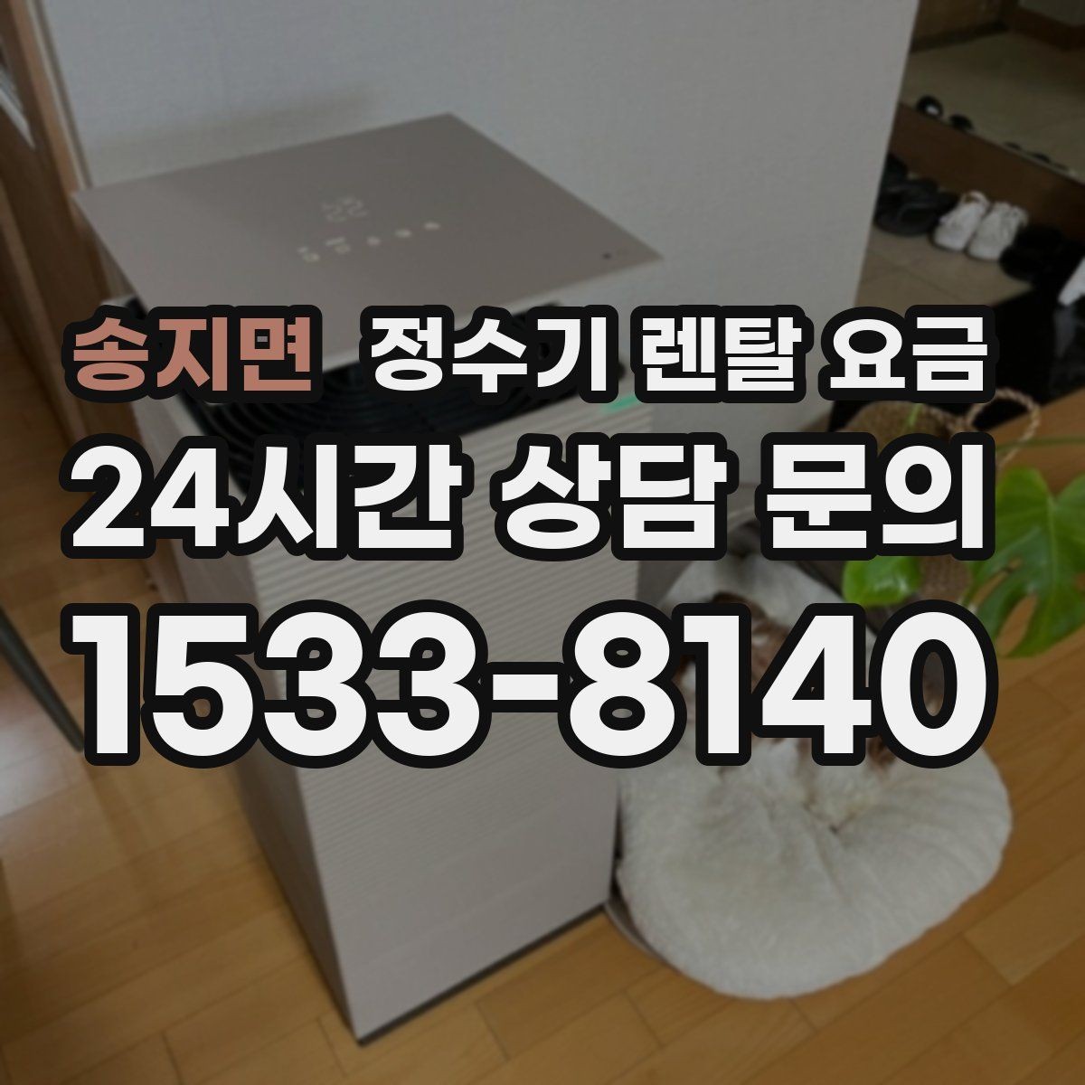 송지면 정수기 렌탈 요금 싱크대 위 설치형과 스탠드형 비교