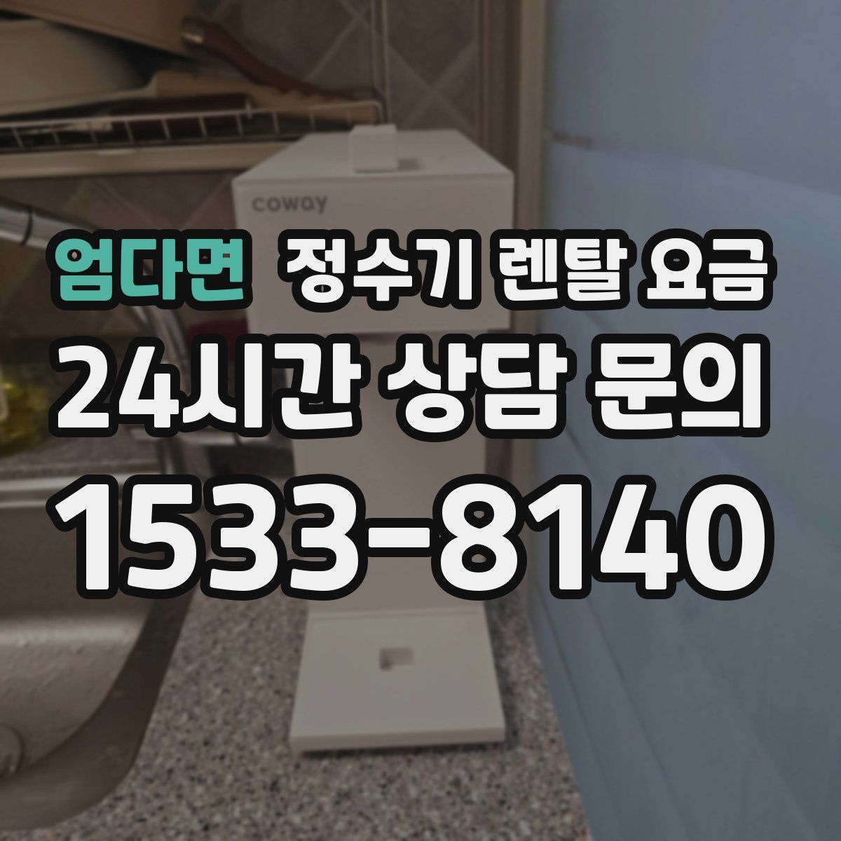 엄다면 정수기 렌탈 요금