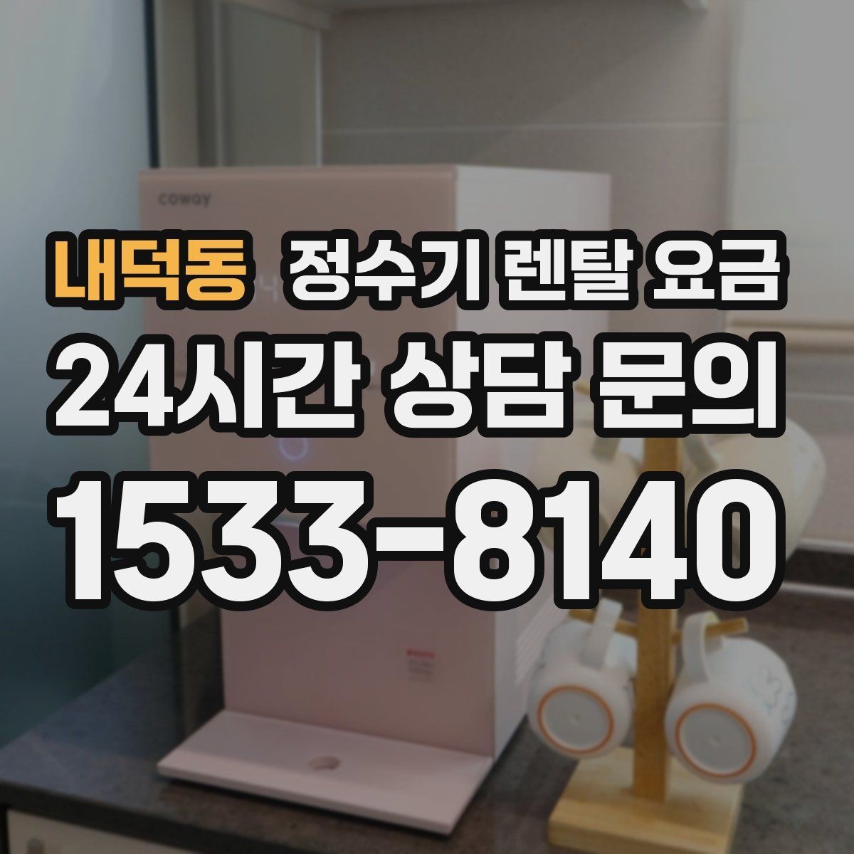 내덕동 정수기 렌탈 요금 얼음 정수기가 비싼 이유 정리