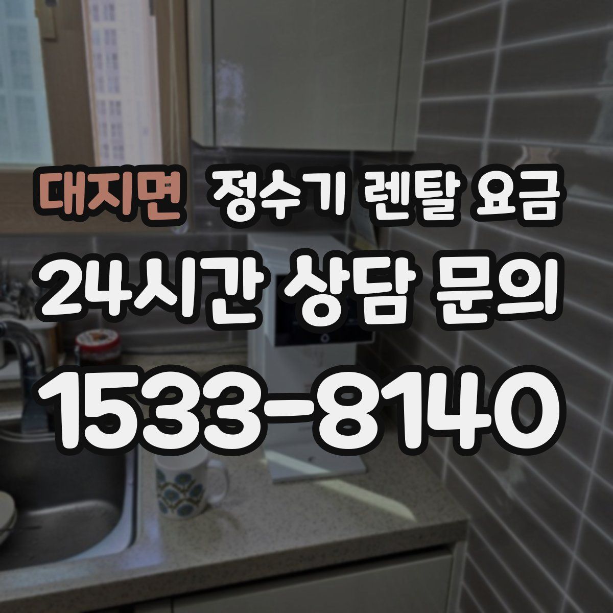 대지면 정수기 렌탈 요금