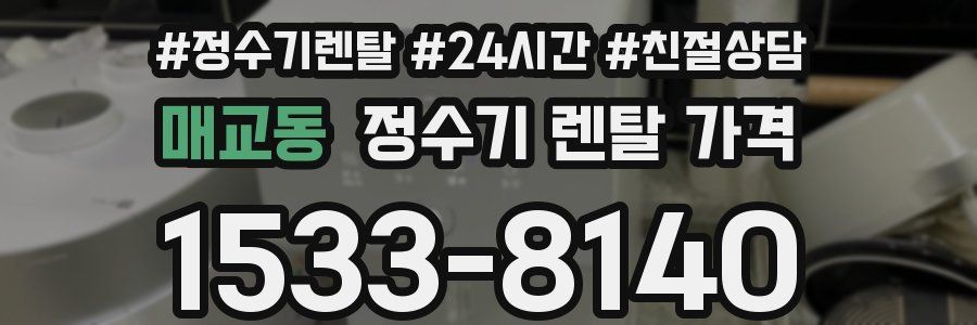 매교동 정수기 렌탈 가격