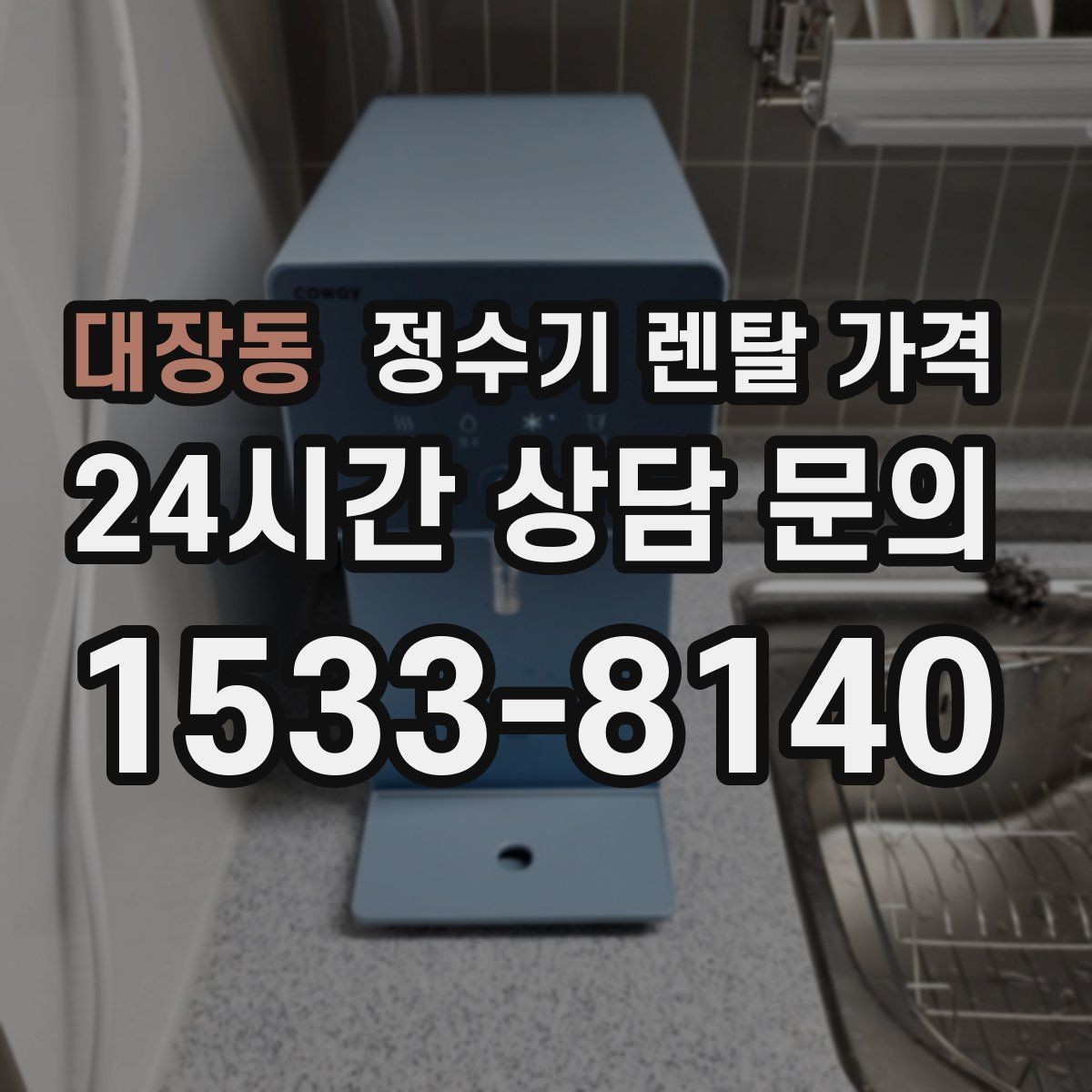 대장동 정수기 렌탈 가격 필터 직접 교체가 번거로운 경우 선택 기준
