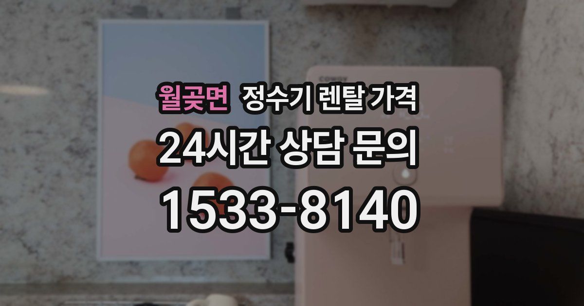 월곶면 정수기 렌탈 가격
