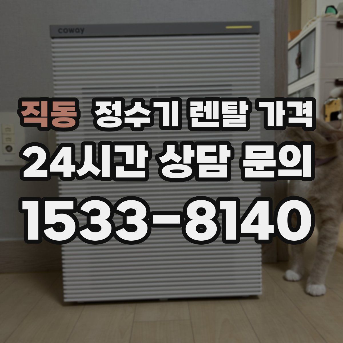 직동 정수기 렌탈 가격