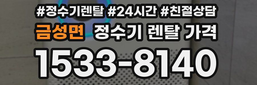 금성면 정수기 렌탈 가격