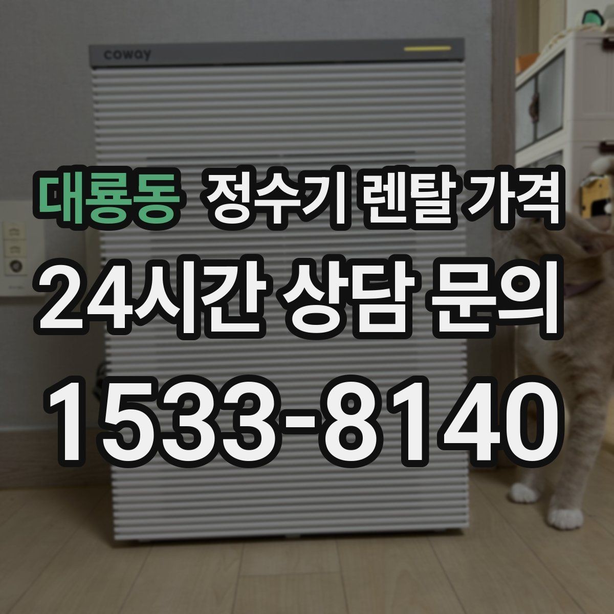대룡동 정수기 렌탈 가격 냉온정수기와 직수형 비교해보기