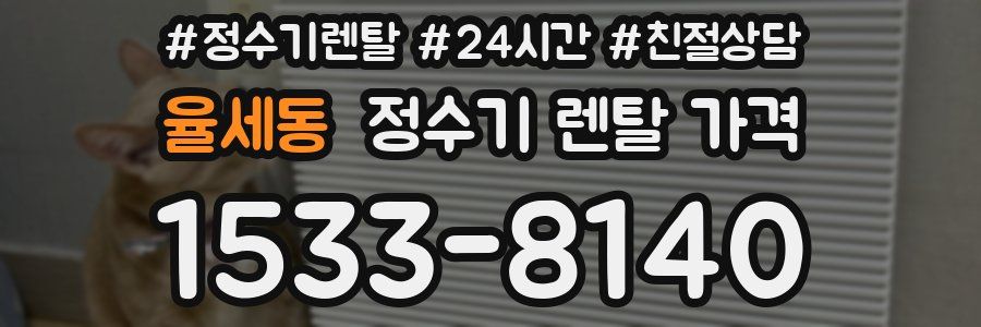 율세동 정수기 렌탈 가격