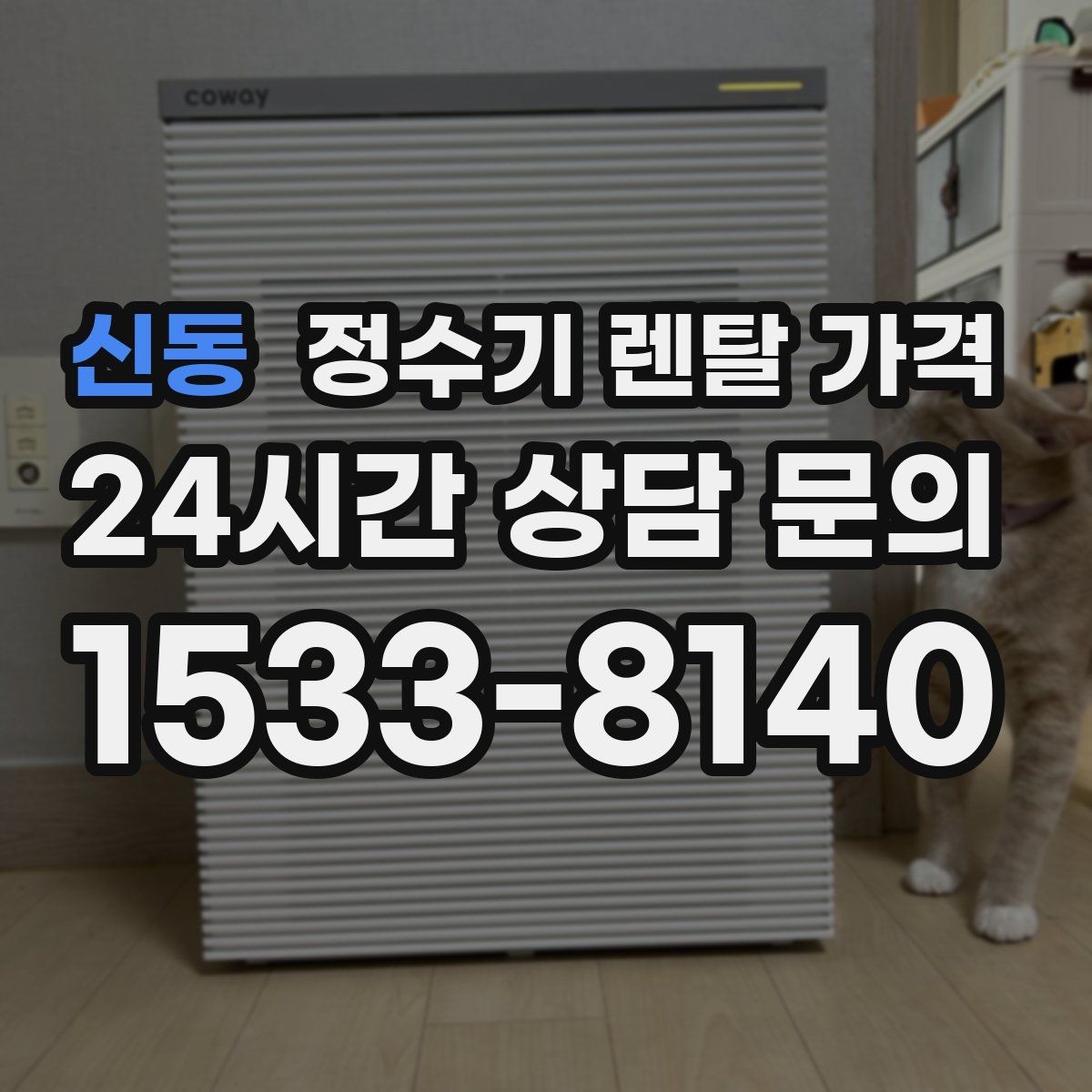 신동 정수기 렌탈 가격 싱크대 위 설치형과 스탠드형 비교
