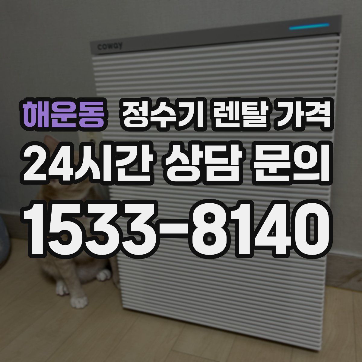 해운동 정수기 렌탈 가격