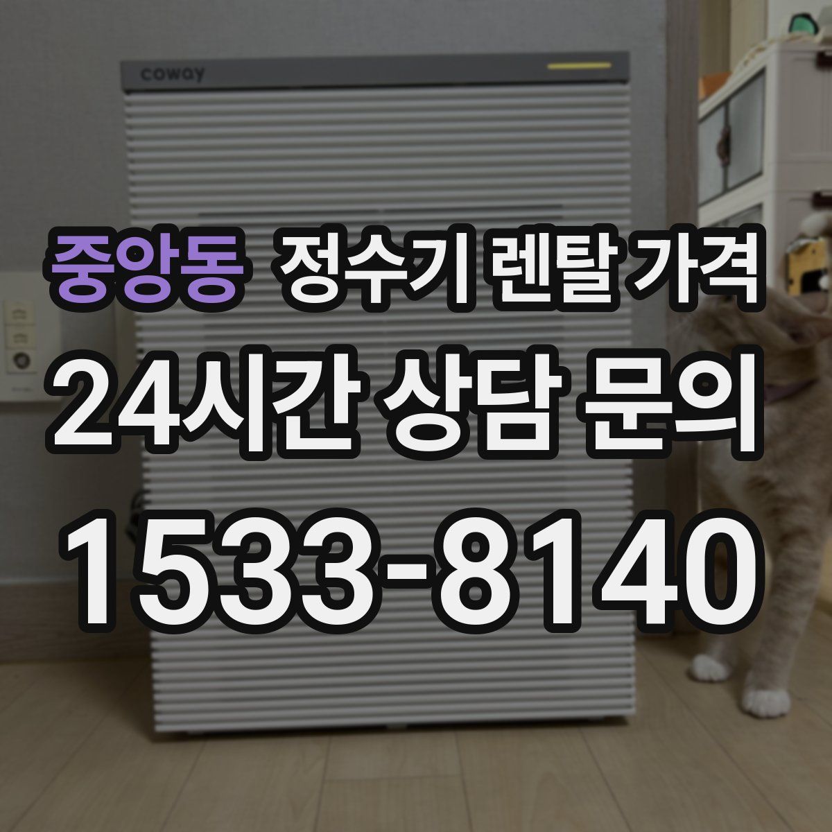 중앙동 정수기 렌탈 가격