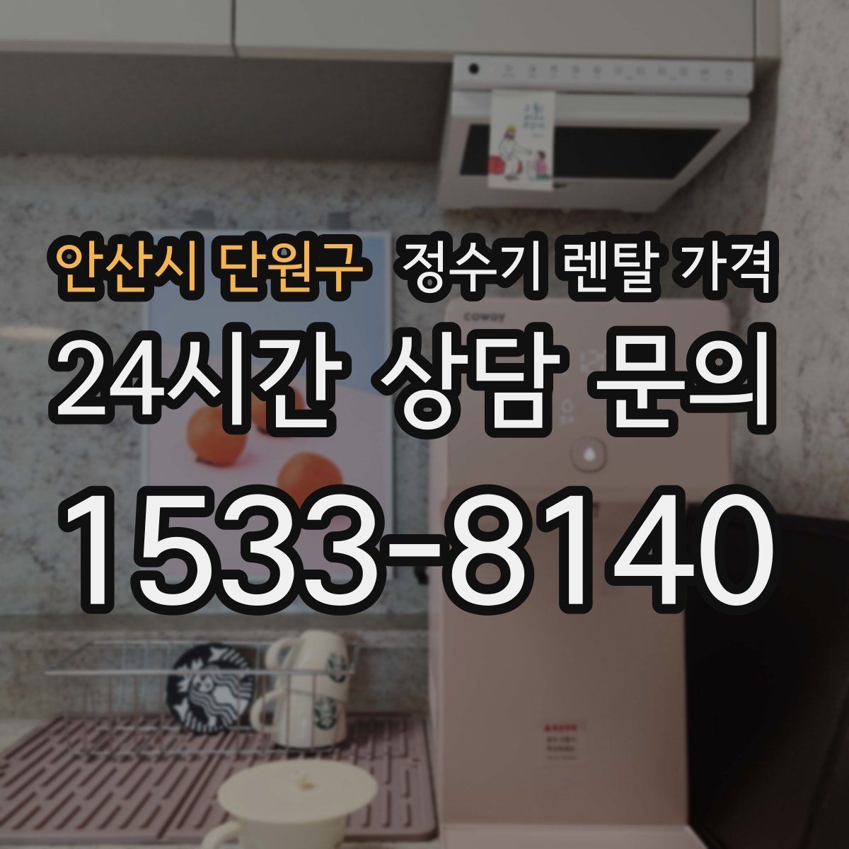 안산시 단원구 정수기 렌탈 가격 저수조형 선택이 필요한 상황