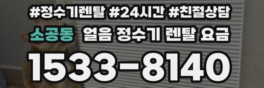소공동 얼음 정수기 렌탈 요금