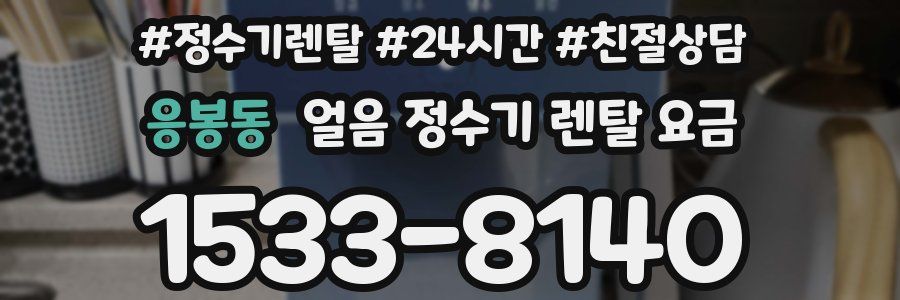 응봉동 얼음 정수기 렌탈 요금