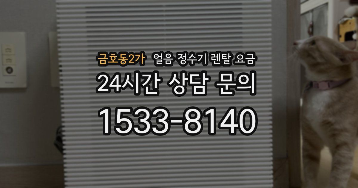 금호동2가 얼음 정수기 렌탈 요금