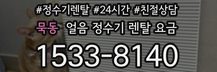 묵동 얼음 정수기 렌탈 요금