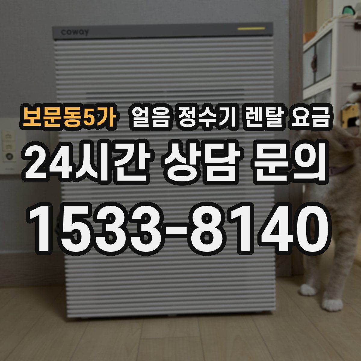 보문동5가 얼음 정수기 렌탈 요금