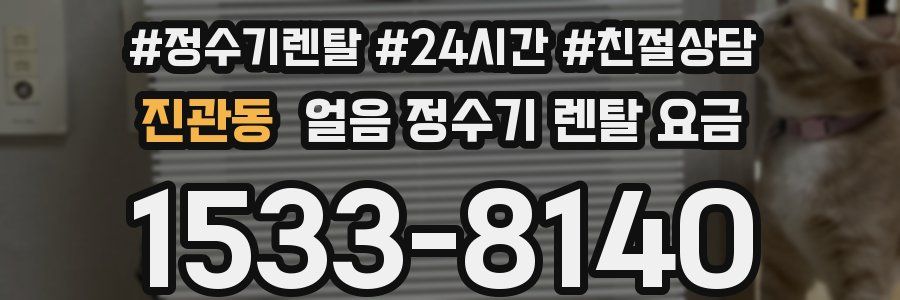 진관동 얼음 정수기 렌탈 요금