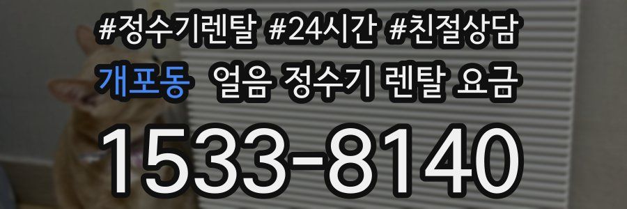 개포동 얼음 정수기 렌탈 요금