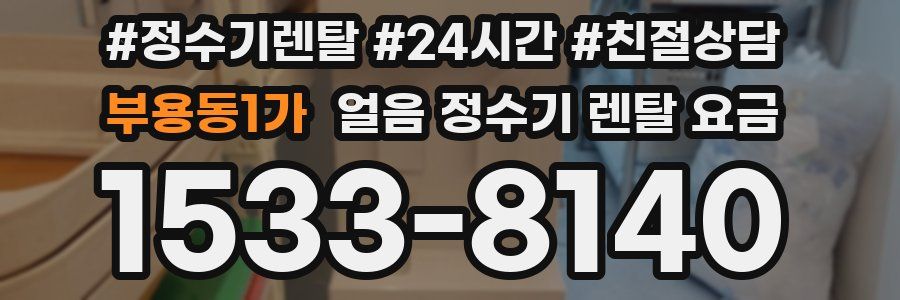부용동1가 얼음 정수기 렌탈 요금
