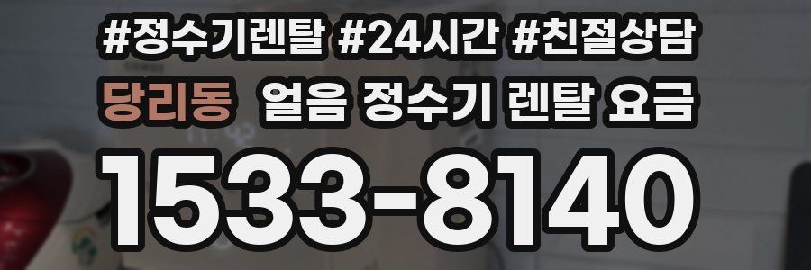 당리동 얼음 정수기 렌탈 요금