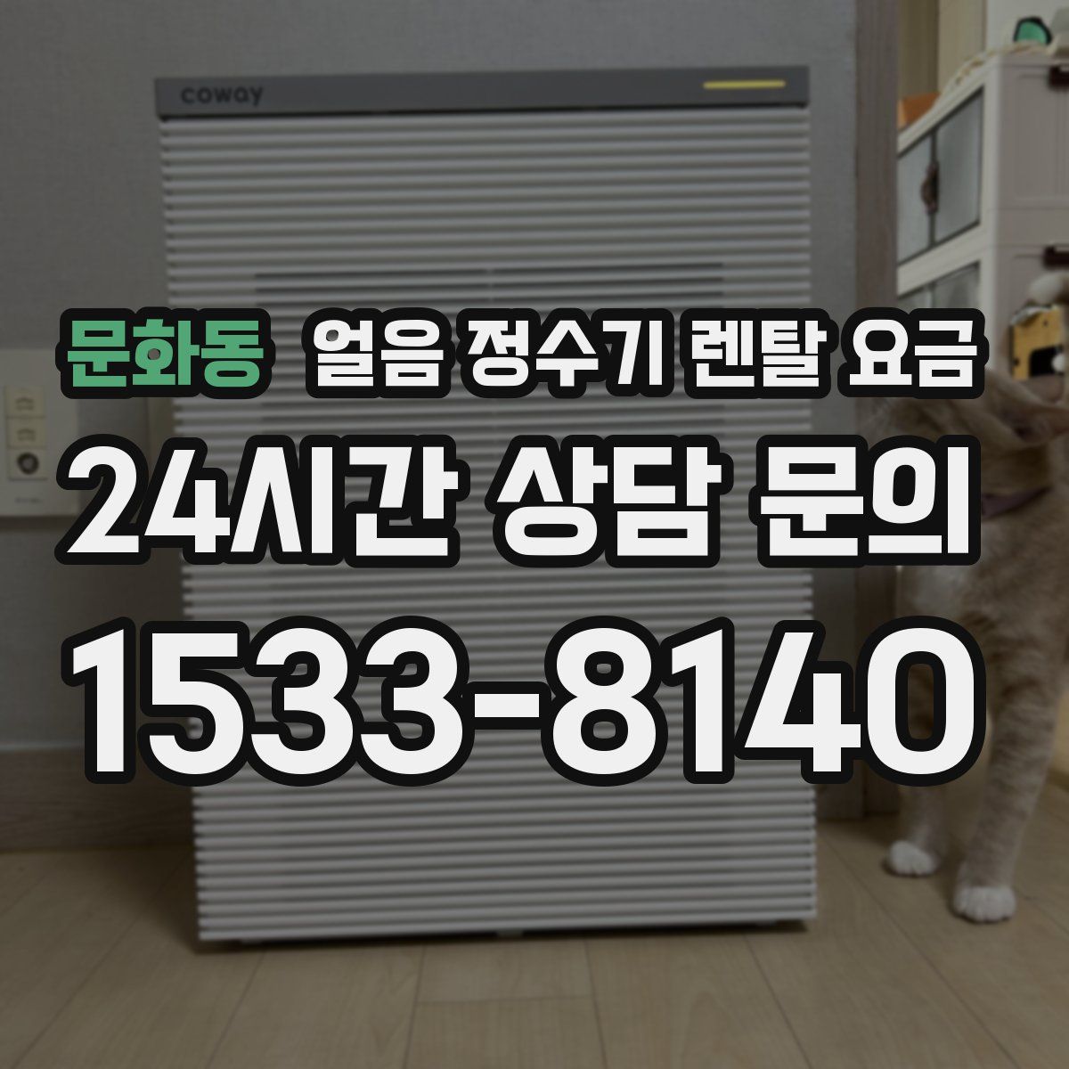 문화동 얼음 정수기 렌탈 요금