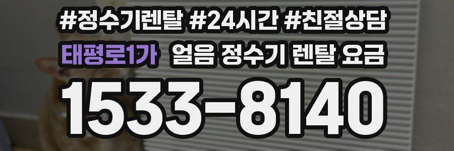 태평로1가 얼음 정수기 렌탈 요금