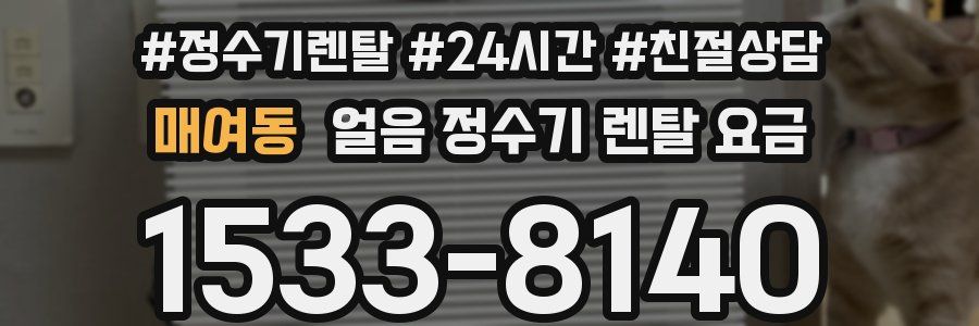 매여동 얼음 정수기 렌탈 요금