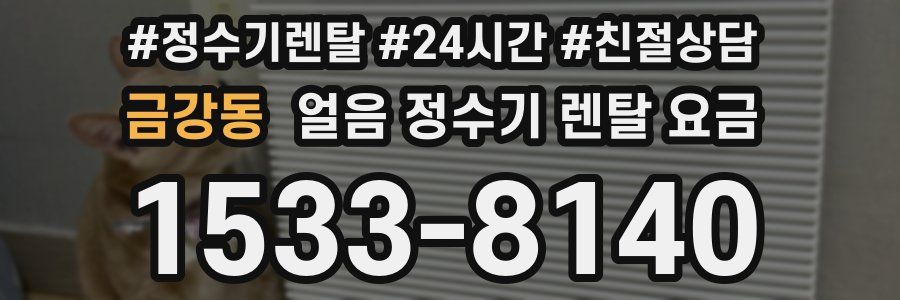 금강동 얼음 정수기 렌탈 요금