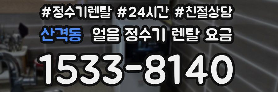 산격동 얼음 정수기 렌탈 요금