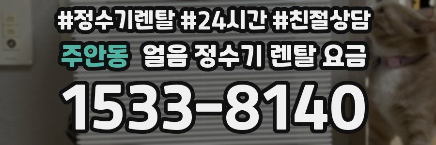 주안동 얼음 정수기 렌탈 요금