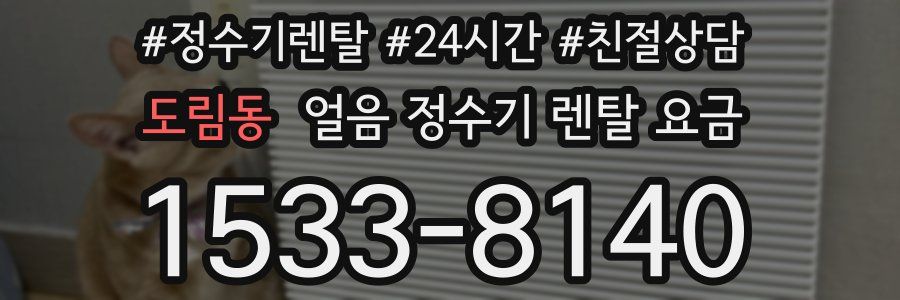 도림동 얼음 정수기 렌탈 요금