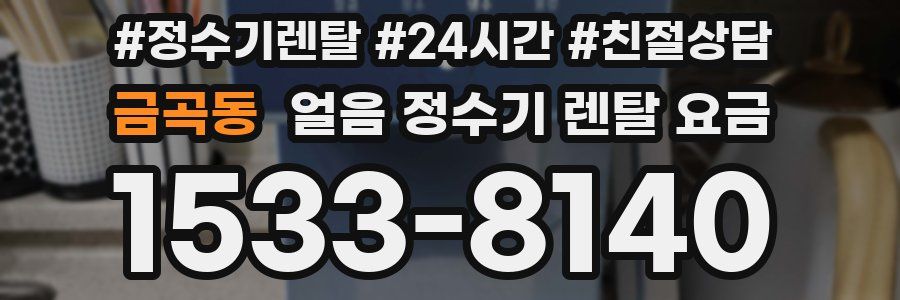 금곡동 얼음 정수기 렌탈 요금