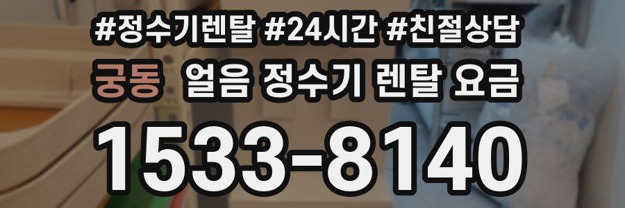 궁동 얼음 정수기 렌탈 요금