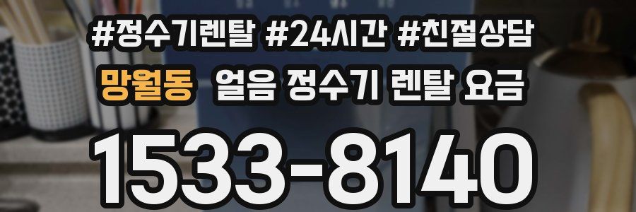 망월동 얼음 정수기 렌탈 요금