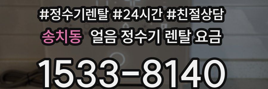 송치동 얼음 정수기 렌탈 요금