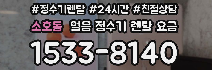 소호동 얼음 정수기 렌탈 요금