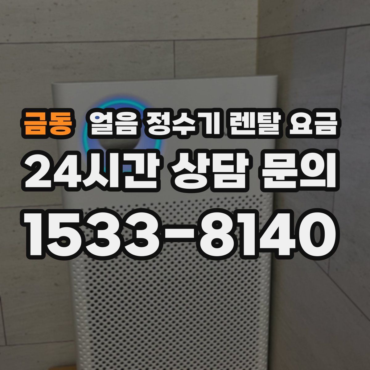 금동 얼음 정수기 렌탈 요금