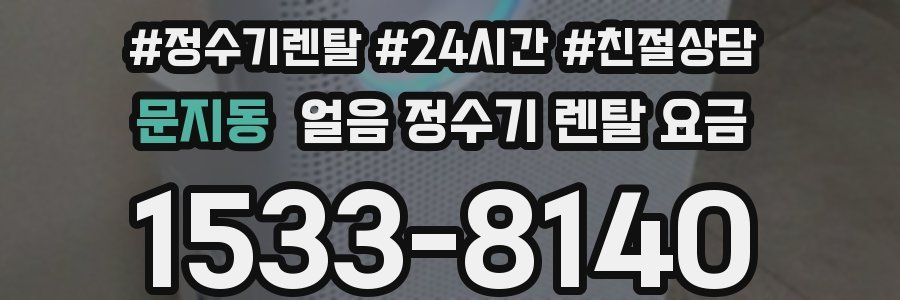 문지동 얼음 정수기 렌탈 요금