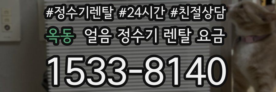 옥동 얼음 정수기 렌탈 요금